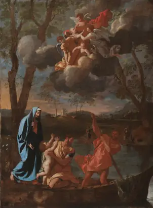 Dokumentasi museum The Return of the Holy Family to Nazareth. Nicolas Poussin (French, 1594–1665).