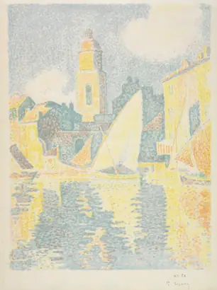 Dokumentasi museum Saint-Tropez:  The Port. Paul Signac (French, 1863–1935).