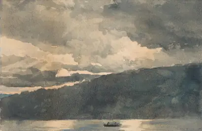 Dokumentasi museum Mink Lake, Adirondacks. Winslow Homer (American, 1836–1910).