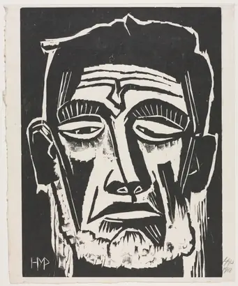 Dokumentasi museum Head of a Fisherman. Max Pechstein (German, 1881–1955).