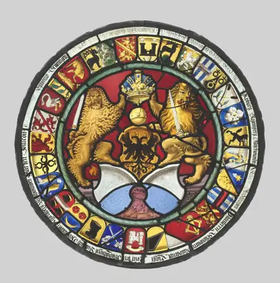 Dokumentasi museum Heraldic Roundel with Arms of the Canton of Zürich. workshop of: Hans Rütter (Swiss, 1550–1610).