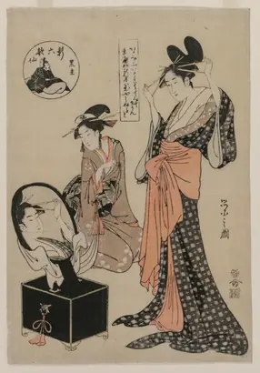 Dokumentasi museum Kuronushi from the series The New Six Immortal Poets. Chōbunsai Eishi (Japanese, 1756–1829).