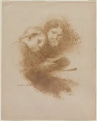 Dokumentasi museum Reading. Eugène Carrière (French, 1849–1906).