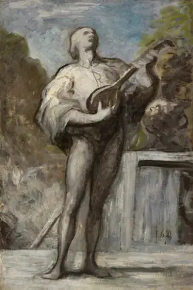 Dokumentasi museum The Troubadour. Honoré Daumier (French, 1808–1879).