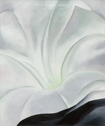 Dokumentasi museum Morning Glory with Black. Georgia O'Keeffe (American, 1887–1986).