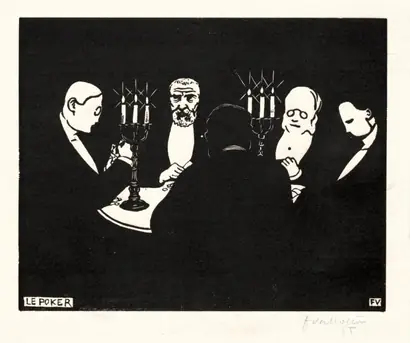 Dokumentasi museum Poker. Félix Vallotton (Swiss French, 1865–1925).