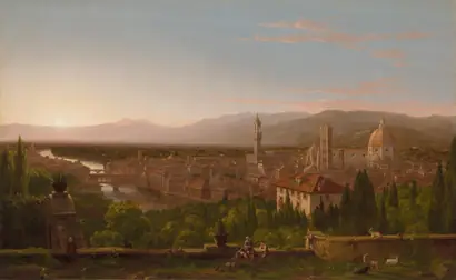 Dokumentasi museum View of Florence. Thomas Cole (American, born England,1801–1848).