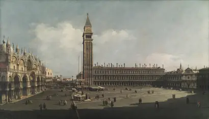 Dokumentasi museum Piazza San Marco, Venice. attributed to: Bernardo Bellotto (Italian, 1721–1780).