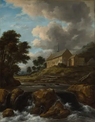 Dokumentasi museum Landscape with a Church by a Torrent
. Jacob van Ruisdael (Dutch, 1628/29–1682).