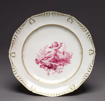Dokumentasi museum Plate (Assiette à cordonnet). porcelain manufactured at: Sèvres Porcelain Factory (French, est. 1756).