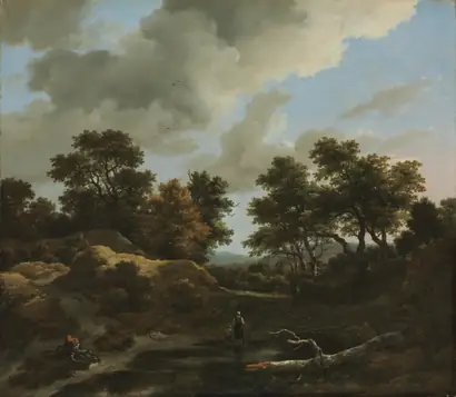 Dokumentasi museum Wooded and Hilly Landscape
. Jacob van Ruisdael (Dutch, 1628/29–1682).