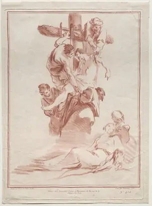 Dokumentasi museum The Descent from the Cross. after: Peran menurut katalog: Jean-Baptiste-Marie Pierre (French, 1713–1789); Gilles Demarteau (French, 1722–1776).