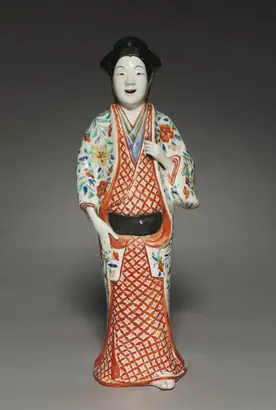 Dokumentasi museum Standing Figure of a Beauty. Nama pembuat belum tercantum pada daftar atribusi museum.