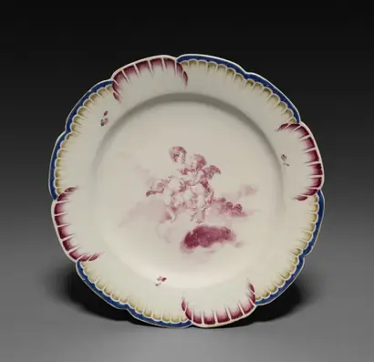Dokumentasi museum Plate (Assiette). made by: Sceaux Factory (French, active 1748–66).