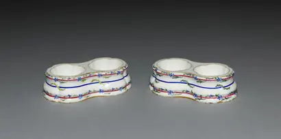 Dokumentasi museum Pair of Double Salt Dishes (Paire de salières). made by: Sèvres Porcelain Factory (French, est. 1756).