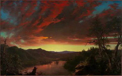 Dokumentasi museum Twilight in the Wilderness. Frederic Edwin Church (American, 1826–1900).