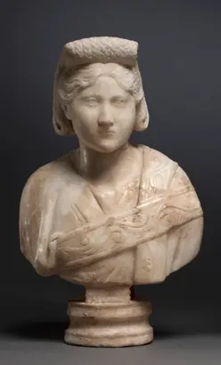 Dokumentasi museum Portrait Bust of an Aristocratic Woman. Nama pembuat belum tercantum pada daftar atribusi museum.