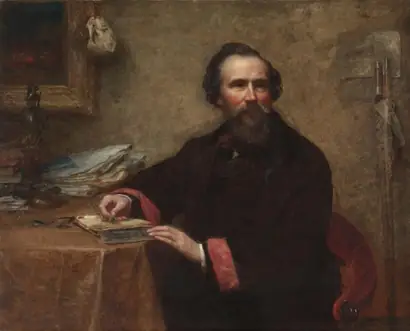 Dokumentasi museum Portrait of Genio C. Scott. Eastman Johnson (American, 1824–1906).