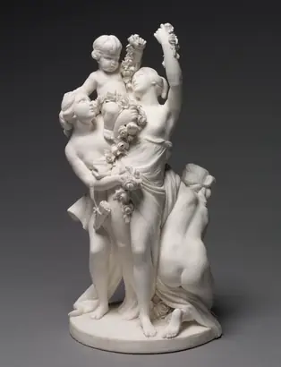 Dokumentasi museum Figure Group of Love Carried by the Three Graces. manufacturer: Sèvres Porcelain Factory (French, est. 1756); after a design by: François Boucher (French, 1703–1770).