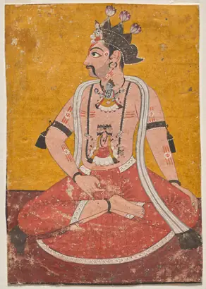Dokumentasi museum Man Dhata in Yogi Position. Nama pembuat belum tercantum pada daftar atribusi museum.