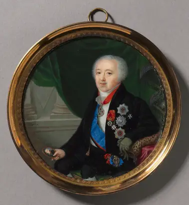 Dokumentasi museum Portrait of Prince Alexander Bezborodko. Pierre-Charles Cior (French, 1769–1840).