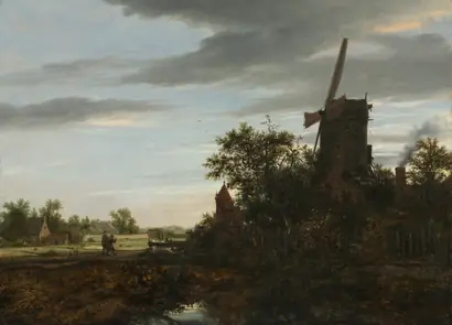 Dokumentasi museum Landscape with a Windmill
. Jacob van Ruisdael (Dutch, 1628/29–1682).
