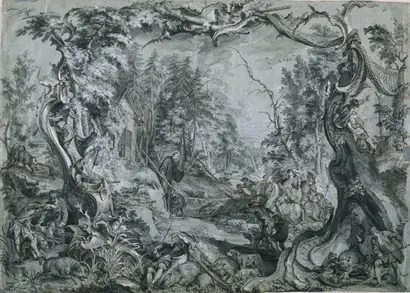 Dokumentasi museum Saint Deicolus and the Boar. Johann Wolfgang Baumgartner (German, 1712–1761).