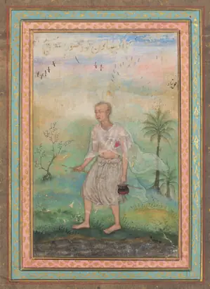 Dokumentasi museum Jain Ascetic Walking Along a Riverbank. Basavana (Indian, active c. 1560–1600).