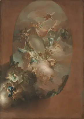 Dokumentasi museum Study for "The Apotheosis of Ferdinand IV and Maria Carolina, King and Queen of Naples" (for the Palazzo dei Regi Studi, Naples). Pietro Bardellino (Italian, 1728–1810).