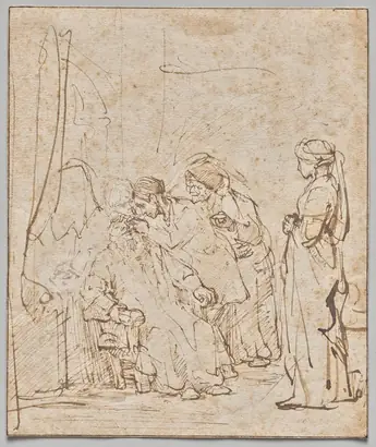 Dokumentasi museum Tobias Healing His Father's Blindness. Rembrandt van Rijn (Dutch, 1606–1669).