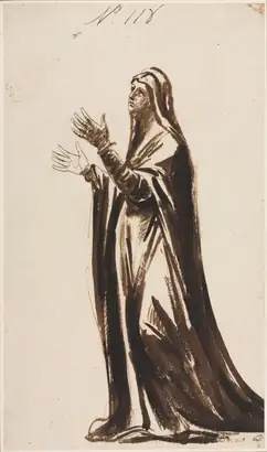 Dokumentasi museum Mater Dolorosa (Mourning Mother). George Romney (British, 1734–1802).