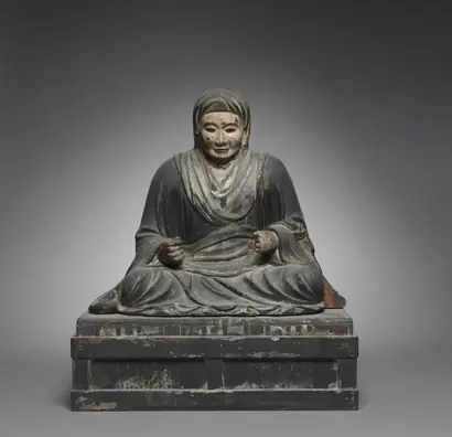 Dokumentasi museum Portrait of the Mother of Hotto Kokushi. Nama pembuat belum tercantum pada daftar atribusi museum.
