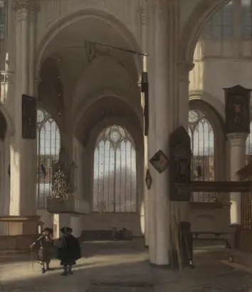 Dokumentasi museum Interior of a Church. Emanuel de Witte (Dutch, c. 1617–1692).