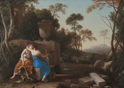 Dokumentasi museum The Kiss of Peace and Justice. Laurent de La Hyre (French, 1606–1656).