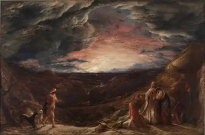 Dokumentasi museum Noah:  The Eve of the Deluge. John Linnell (British, 1792–1882).