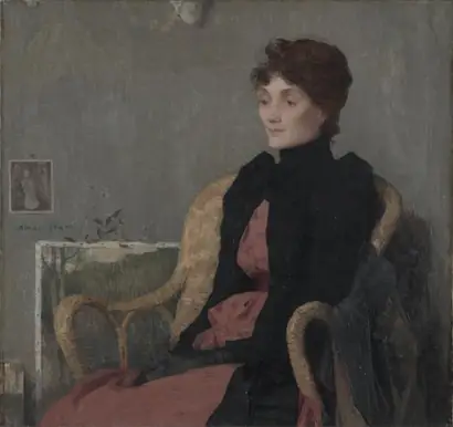 Dokumentasi museum Portrait of a Woman. Edmond François Aman-Jean (French, 1858–1936).