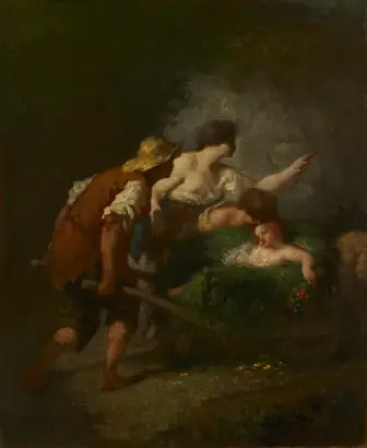 Dokumentasi museum Return from the Fields. Jean-François Millet (French, 1814–1875).