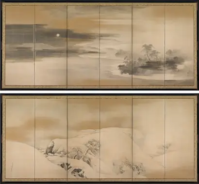 Dokumentasi museum Summer Night; Winter Day. Maruyama Ōkyo (Japanese, 1733–1795).