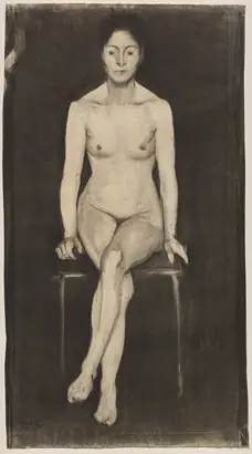 Dokumentasi museum Seated Female Nude (Self-Portrait?). Paula Modersohn-Becker (German, 1876–1907).