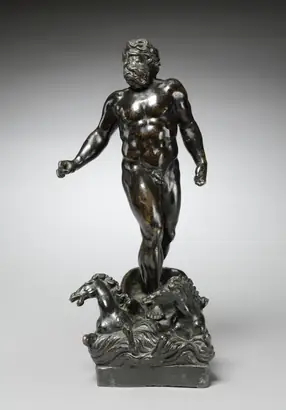 Dokumentasi museum The Wrath of Neptune. cast after a model by: Tiziano Minio (Italian, 1511/12–1552).
