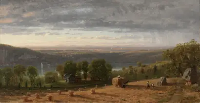 Dokumentasi museum Landscape with Haywain. Worthington Whittredge (American, 1820–1910).