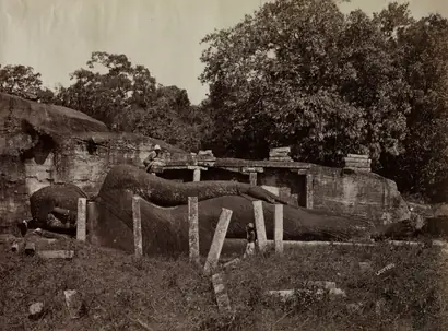 Dokumentasi museum The Paranirvana of Buddha, Gal Vihara, Polonnaruva, Ceylon. Joseph Lawton (British, d. 1874).