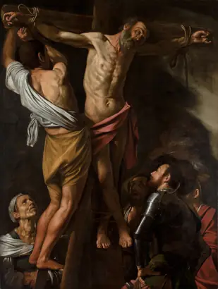 Dokumentasi museum The Crucifixion of Saint Andrew. Caravaggio (Italian, 1571–1610).