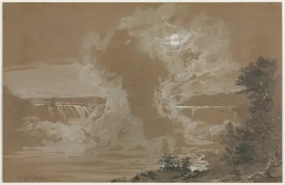 Dokumentasi museum Niagara Falls by Moonlight. Frederic Edwin Church (American, 1826–1900).