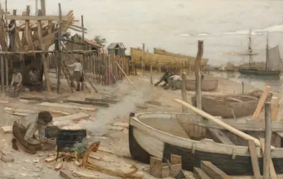 Dokumentasi museum The Boatyard. Jean-Charles Cazin (French, 1841–1901).