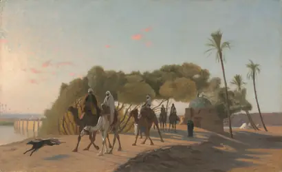 Dokumentasi museum Leaving the Oasis. Jean-Léon Gérôme (French, 1824–1904).