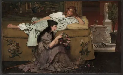 Dokumentasi museum Glaucus and Nydia. Lawrence Alma-Tadema (British, 1836–1912).