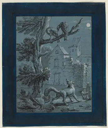 Dokumentasi museum The Fox and the Turkey Hens. Jean-Baptiste Oudry (French, 1686–1755).