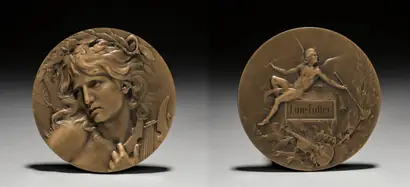 Dokumentasi museum Medal Presented to Loïe Fuller by the French Government. Marie Alexandre Lucien Coudray (French, 1864–1932).