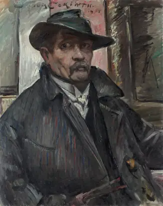 Dokumentasi museum Self-Portrait with Hat and Coat. Lovis Corinth (German, 1858–1925).